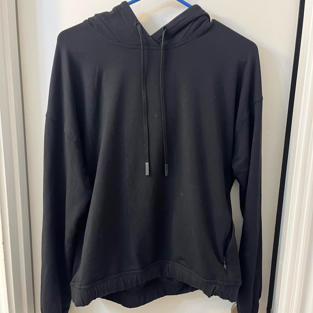 Black Hoodie with Drawstrings